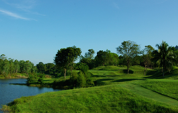 view over emerald golf club, pattaya, thailand