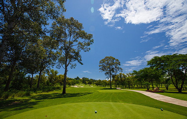 tree-lined fairways, siam country club old course, pattaya, thailand