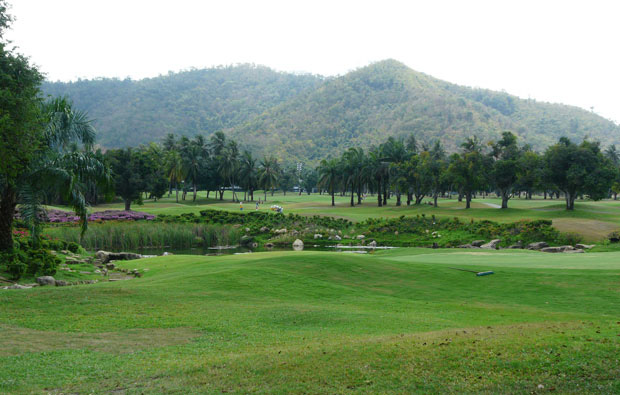 view of mountains at mountain shadow golf club, pattaya, thailand