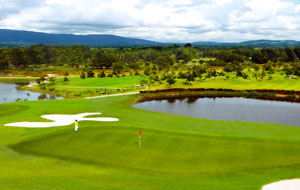 view from halfway house silky oak golf club , pattaya, thailand