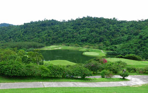 view over wangjuntr golf park,pattaya, thailand